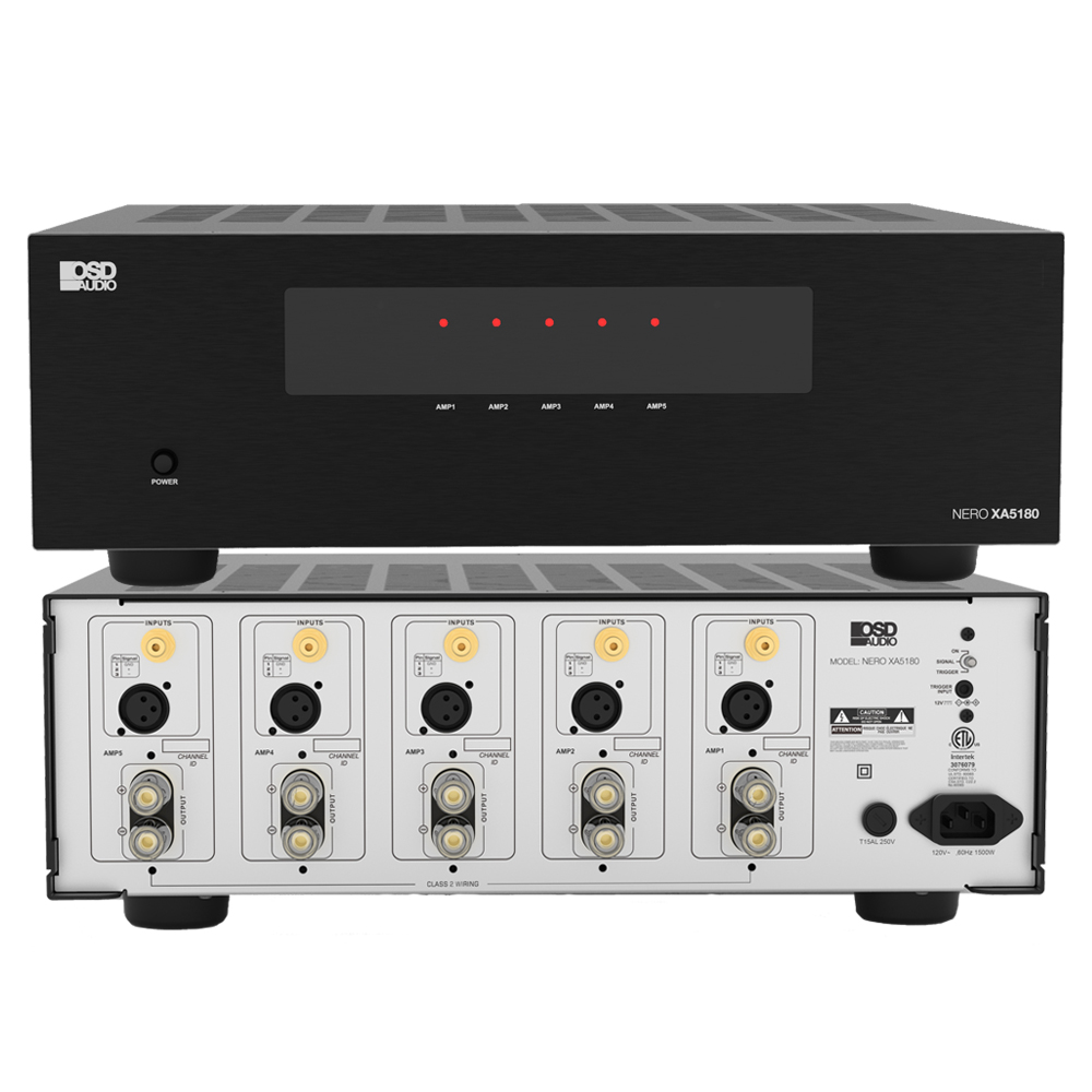 OSD Nero XA5180 Class H 240W 5x Channel Home Theater Amplifier RCA XLR Inputs Audiophile Class H